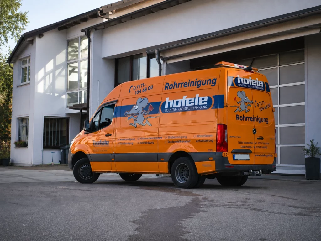 Rohrreinigungsfahrzeug der Hofele GmbH